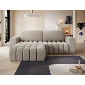 Coltar extensibil stanga 4 locuri ELTAP, Bon-225, Bonett, 250x175x92 cm, lemn/poliester, bej inchis imagine