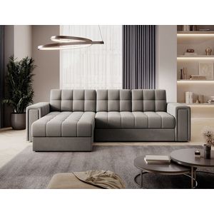 Coltar extensibil reversibil 3 locuri ELTAP, Blenvi, 260x150x82 cm, lemn/poliester, bej imagine
