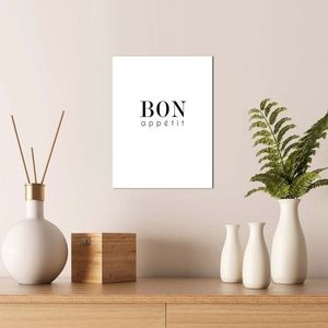 Tablou decorativ, Alpha Wall, Bon Appetit, 30x40 cm imagine