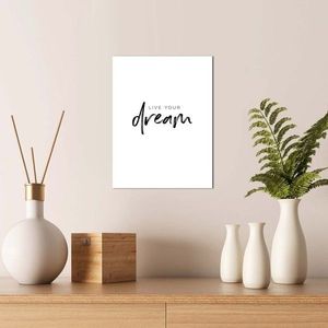 Tablou decorativ, Alpha Wall, Live your Dream, 30x40 cm imagine