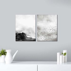 Set 2 tablouri decorative, Alpha Wall, Migration, 30x40 cm imagine