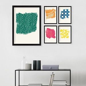 Set 5 tablouri decorative, SET_030, Lulu, 24x29 cm/34x44 cm, plastic imagine