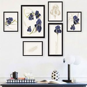 Set 6 tablouri decorative, SET_080, Lulu, 17x22 cm/24x29 cm/34x44 cm, plastic imagine