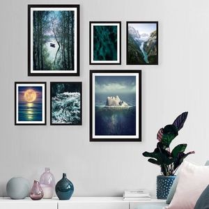 Set 6 tablouri decorative, SET_085, Lulu, 24x29 cm/24x44 cm, plastic imagine