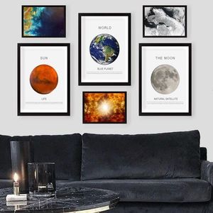 Set 6 tablouri decorative, SET_090, Lulu, 24x29 cm/34x44 cm, plastic imagine