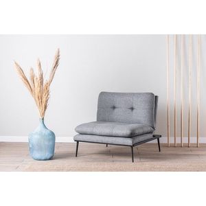 Fotoliu extensibil Martin Solo, Futon, 130x90 cm, metal, gri imagine
