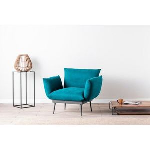 Fotoliu Jax Solo, Futon, 90x80x95 cm, metal, verde petrol imagine