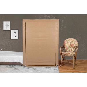 Dulap pentru haine, Valovi, Bez, 118x158x45 cm, Textil, Bej imagine