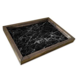 Tava pentru servire, AT-003, 30x40 cm, MDF , Multicolor imagine