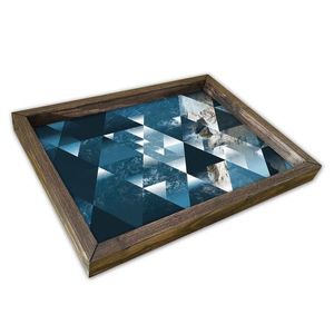 Tava pentru servire, AT-042, 30x40 cm, MDF , Multicolor imagine