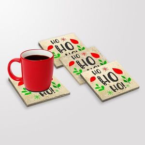 Set 4 suporturi de pahar TBA12238, Taylor, 10x10x1 cm, piatra, multicolor imagine