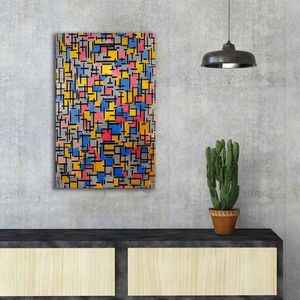 Tablou decorativ, FAMOUSART-049, Canvas, Dimensiune: 45 x 70 cm, Multicolor imagine