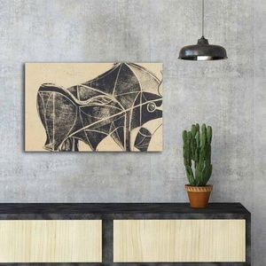 Tablou decorativ, FAMOUSART-055, Canvas, Dimensiune: 45 x 70 cm, Multicolor imagine