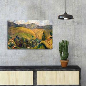 Tablou decorativ, FAMOUSART-057, Canvas, Dimensiune: 45 x 70 cm, Multicolor imagine