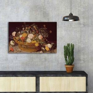 Tablou decorativ, FAMOUSART-069, Canvas, Dimensiune: 45 x 70 cm, Multicolor imagine
