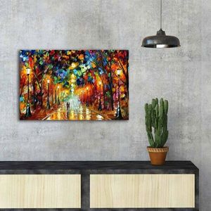 Tablou decorativ, FAMOUSART-073, Canvas, Dimensiune: 45 x 70 cm, Multicolor imagine
