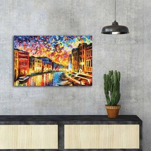 Tablou decorativ, FAMOUSART-081, Canvas, Dimensiune: 45 x 70 cm, Multicolor imagine