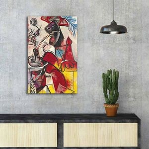 Tablou decorativ, FAMOUSART-085, Canvas, Dimensiune: 45 x 70 cm, Multicolor imagine