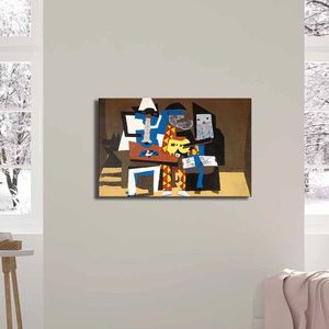 Tablou decorativ, FAMOUSART-10, Canvas, Dimensiune: 45 x 70 cm, Multicolor imagine