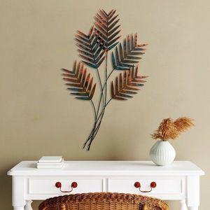 Decoratiune de perete, Toona Sinensis 2, Metal, Dimensiune: 72 x 108 cm, Multicolor imagine