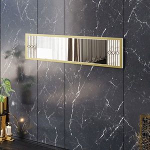 Oglinda decorativa, Decorotika, Frida Console, 120x29.5x2 cm, Alb imagine