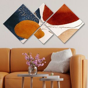 Set 4 tablouri decorative, 4MDF1731912856, MDF, Imprimat UV, Multicolor imagine