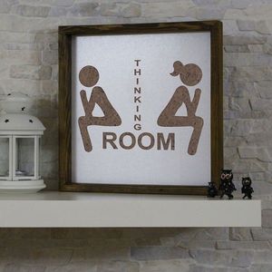 Tablou decorativ, KZM030, MDF, Decupat cu laser, Maro/Alb imagine