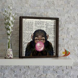 Tablou decorativ, KZM519, MDF, Imprimat UV, Maro / Alb / Negru / Roz / Gri imagine