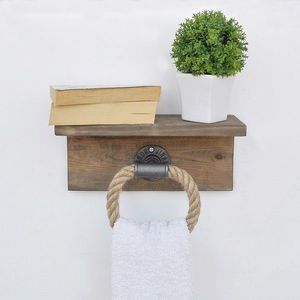 Raft de perete, Evila Originals, Boruraf136, 30x14x12 cm, Maro imagine