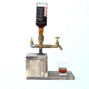Dispenser bauturi, Evila Originals, DSP005, 32x30x14 cm, Nuc / Aur imagine