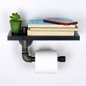 Suport pentru hartie igienica, Evila Originals, BORURAF239, 30x12x23 cm, Negru/Argintiu imagine