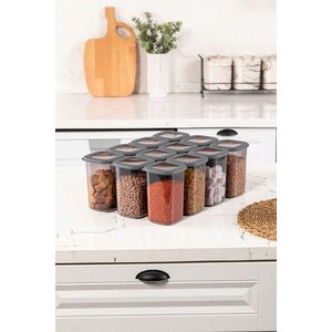 Set recipiente depozitare, Fremont, 964FRM1157, Plastic, Antracit imagine