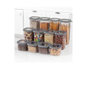 Set recipiente depozitare, Fremont, 964FRM1110, Plastic, Antracit imagine