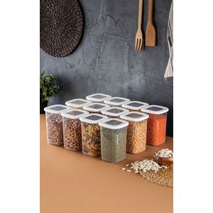 Set recipiente depozitare, Fremont, 964FRM1175, Plastic, Alb imagine