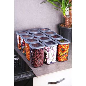 Set recipiente depozitare, Kosova, 430KSV1435, Plastic, Gri imagine