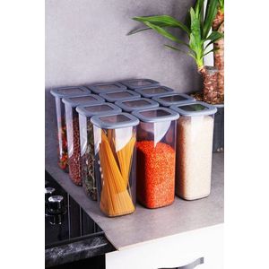 Set recipiente depozitare, Kosova, 430KSV1426, Plastic, Gri imagine
