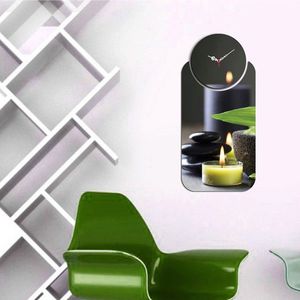 Set ceas si tablou decorativ, YMS-12, MDF , Dimensiune: 68 x 32 cm, Multicolor imagine