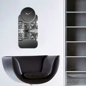 Set ceas si tablou decorativ, YMS-20, MDF , Dimensiune: 68 x 32 cm, Multicolor imagine