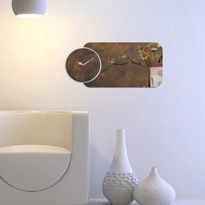 Set ceas si tablou decorativ, YMS-56, MDF , Dimensiune: 68 x 32 cm, Multicolor imagine