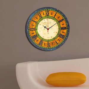 Ceas de perete, Ms-01, MDF, ø40 cm, Multicolor imagine