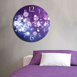 Ceas de perete, Ms-04, MDF, ø40 cm, Multicolor imagine