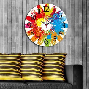Ceas de perete - Home Art, Multicolor imagine