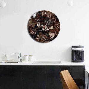 Ceas de perete, Ms-27, MDF, ø40 cm, Multicolor imagine