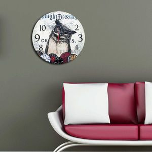Ceas de perete, Ms-34, MDF, ø40 cm, Multicolor imagine