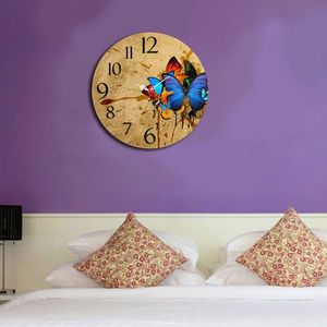 Ceas de perete, Ms-39, MDF, ø40 cm, Multicolor imagine