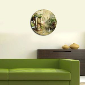 Ceas de perete, Ms-47, MDF, ø40 cm, Multicolor imagine