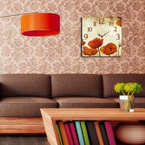 Ceas de perete, Msk-05, MDF, Dimensiune: 40 x 40 cm, Multicolor imagine