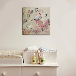 Ceas de perete, Msk-06, MDF, Dimensiune: 40 x 40 cm, Multicolor imagine