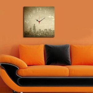 Ceas de perete, Msk-28, MDF, Dimensiune: 40 x 40 cm, Multicolor imagine