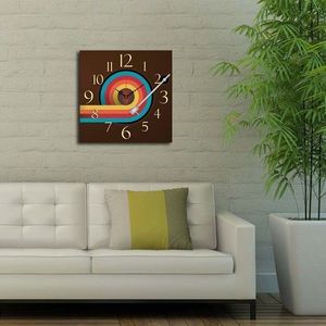 Ceas de perete, Msk-44, MDF, Dimensiune: 40 x 40 cm, Multicolor imagine